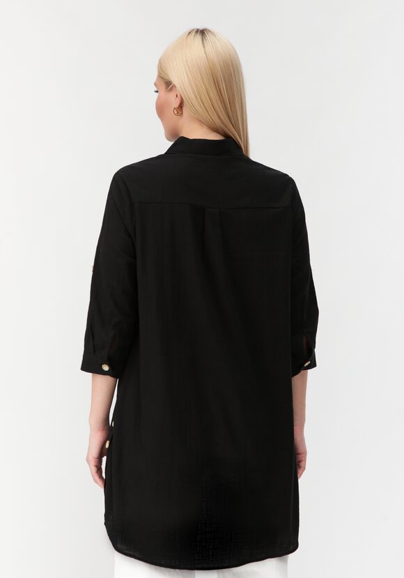 Туника с декоративными пуговицами Тина шир.  580, рис. 28