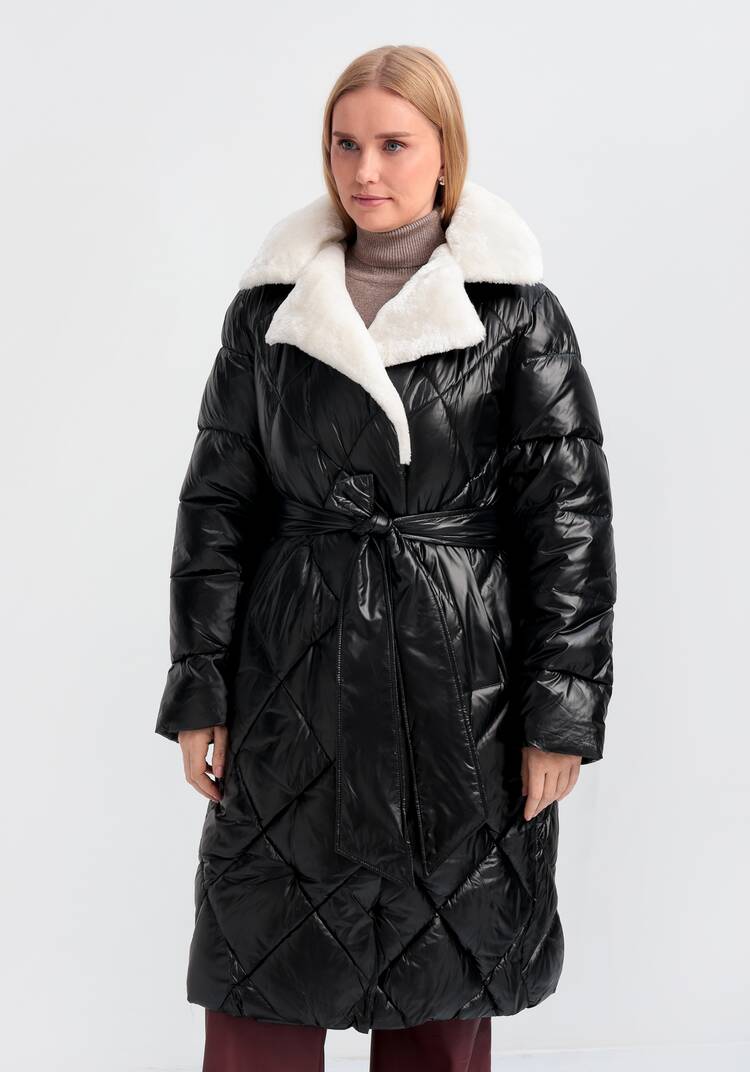 Пуховик со съемным капюшоном Адель шир.  750, рис. 16