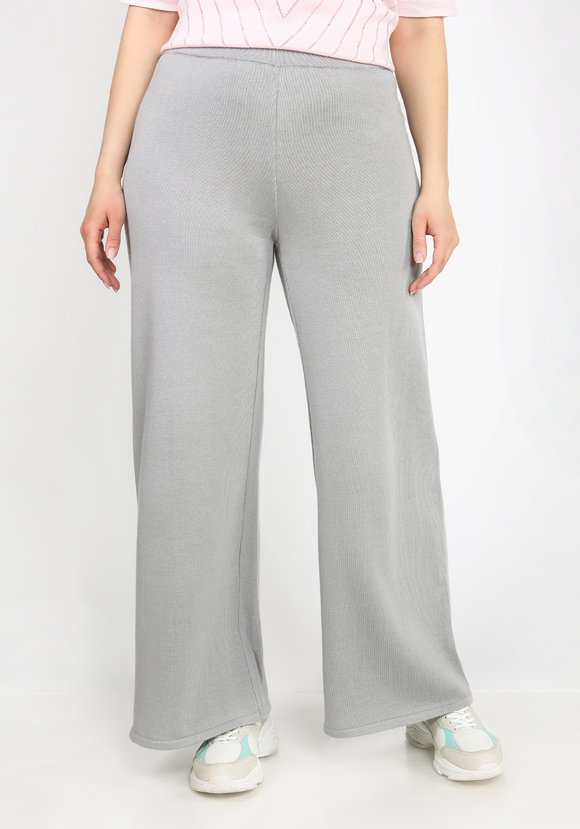 Брюки широкие на резинке из хлопка шир.  580, рис. 1