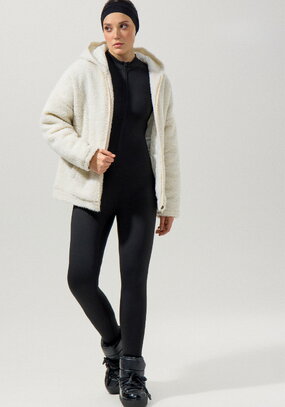 Толстовка тедди с капюшоном