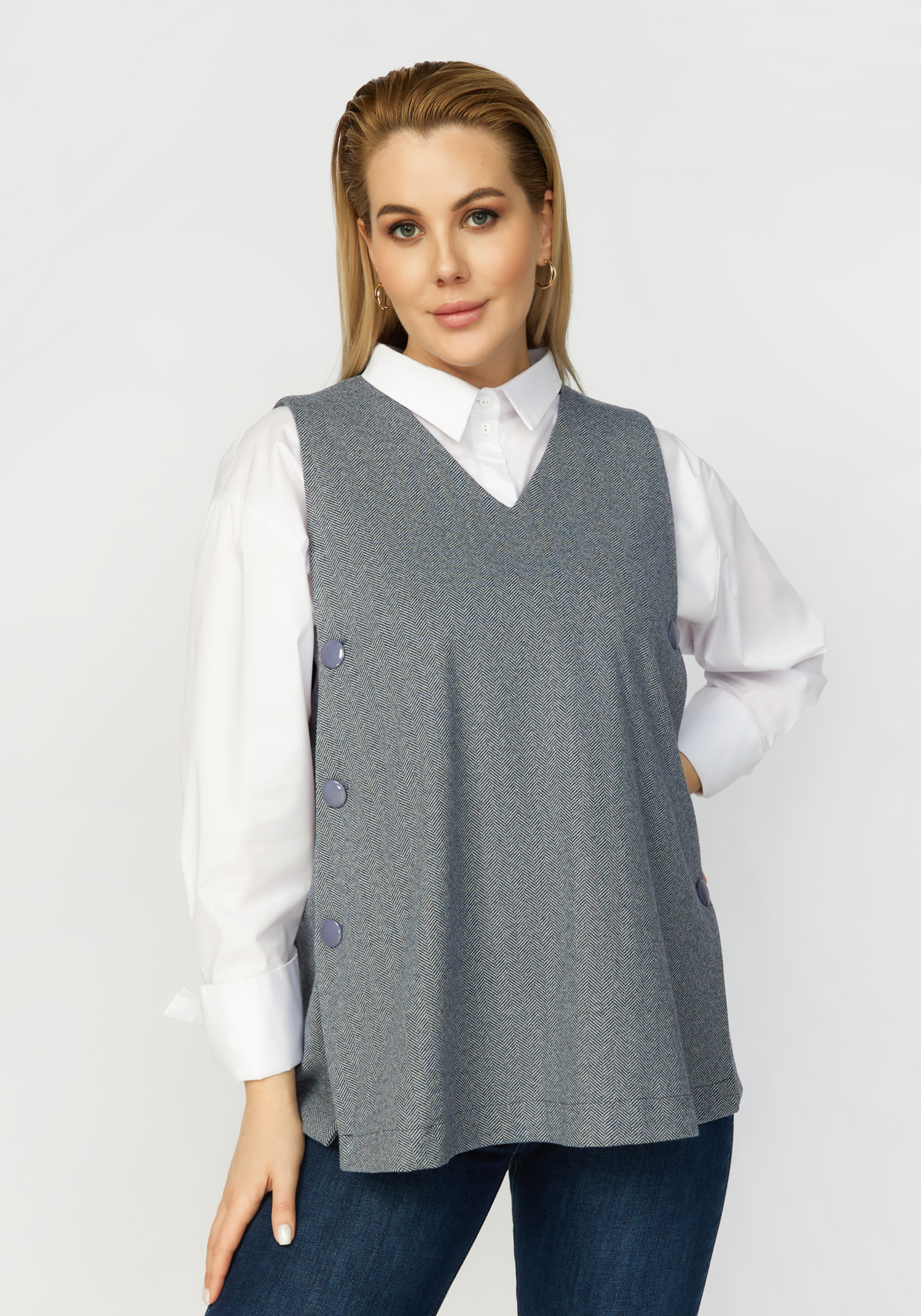 Жилет с боковой застежкой