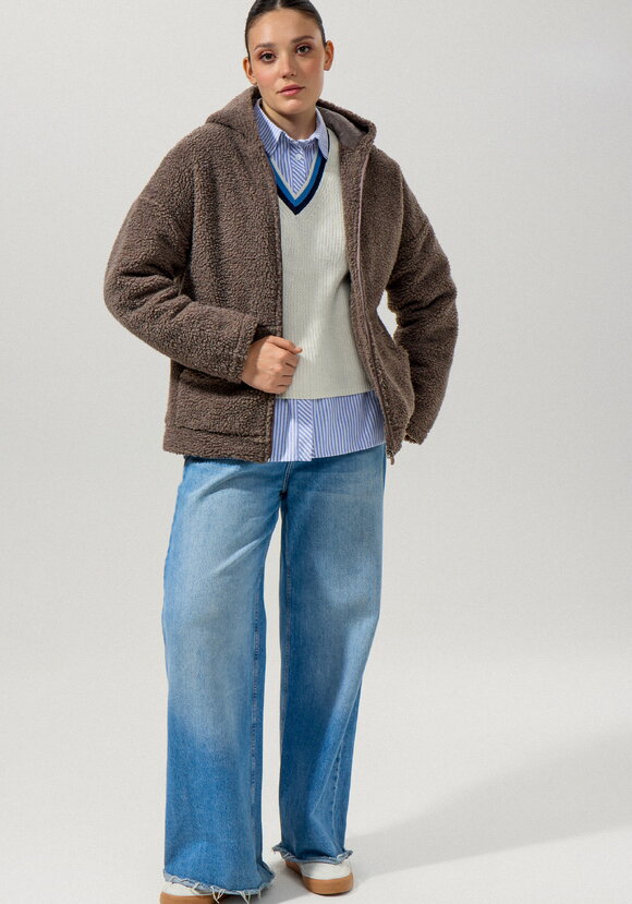 Толстовка тедди с капюшоном шир.  580, рис. 21