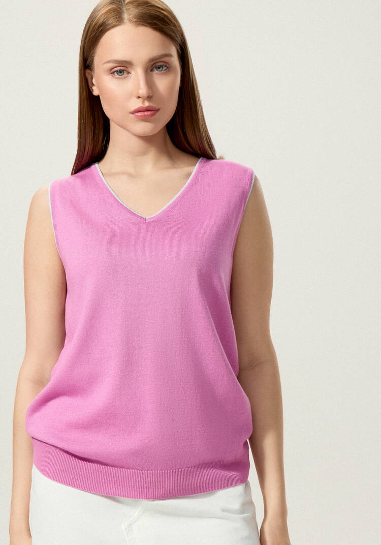 Топ с декором из метанити шир.  750, рис. 51