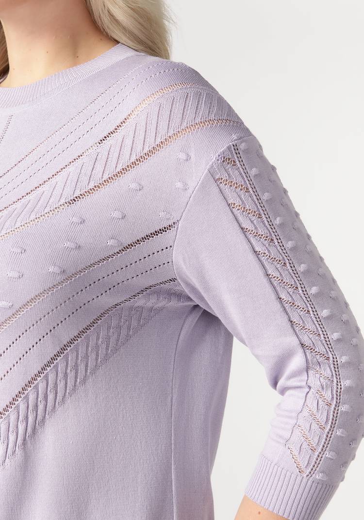 Джемпер ажурный со спущенным рукавом шир.  750, рис. 28