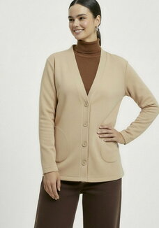 Кардиган на пуговицах утепленный