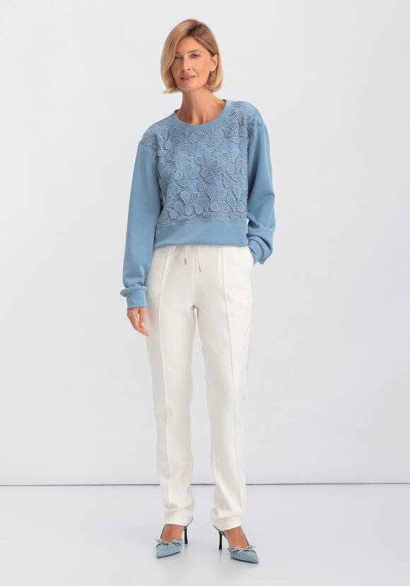 Брюки на резинке с лампасами и стрелками шир.  580, рис. 21