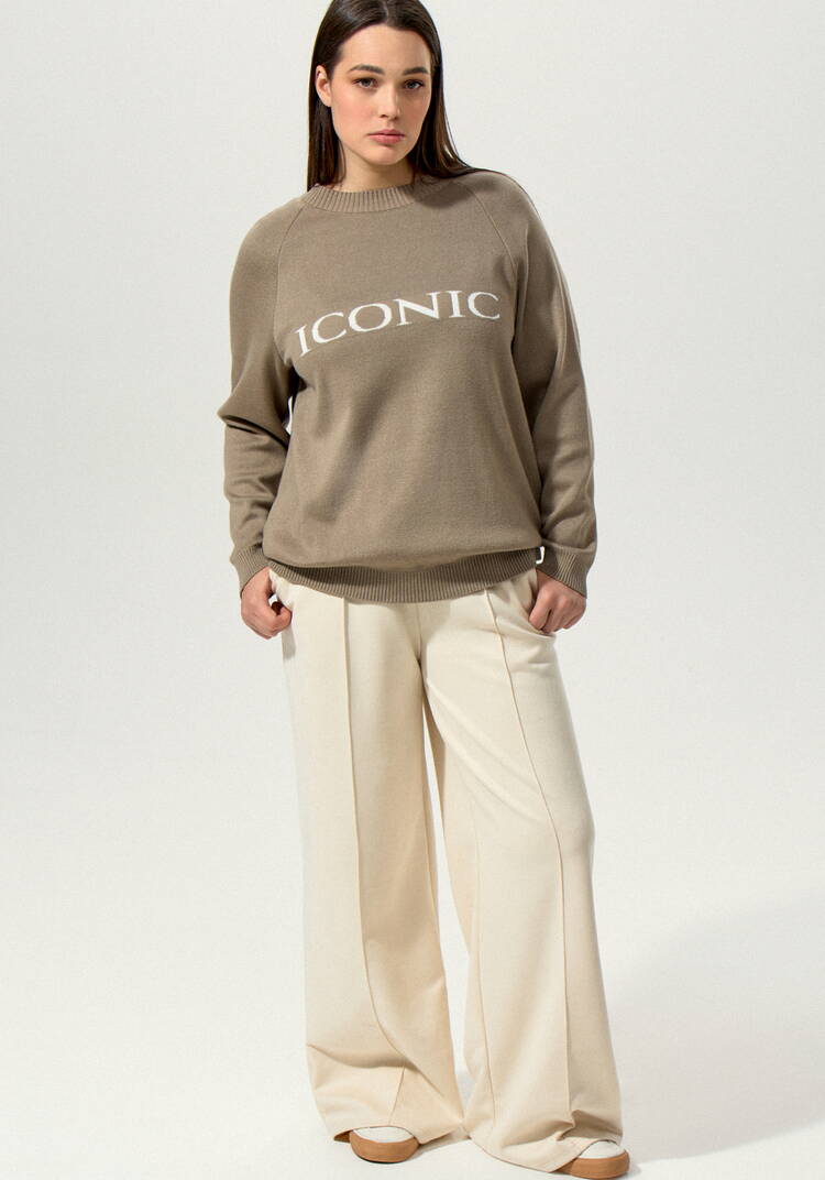 Джемпер с леттерингом шир.  750, рис. 3