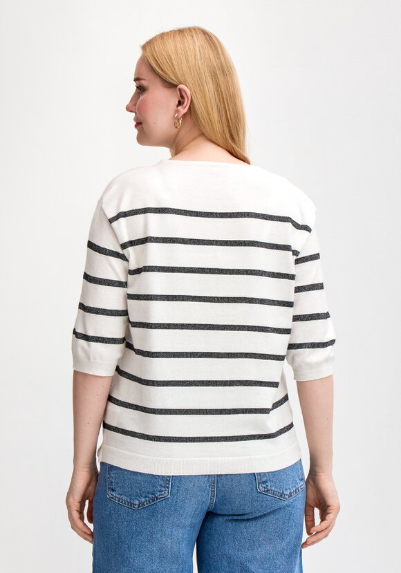 Блуза в полоску с принтом шир.  580, рис. 21