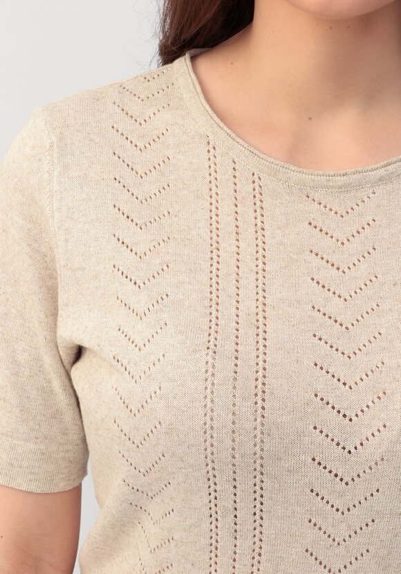 Джемпер из смесовой  пряжи Мия шир.  580, рис. 5