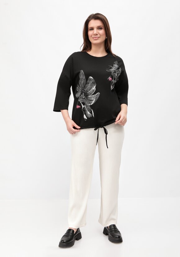 Блуза с принтом на кулиске шир.  580, рис. 2