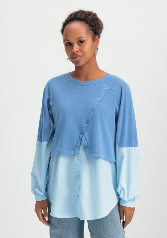 Свитшот с имитацией двойки шир.  580, рис. 12