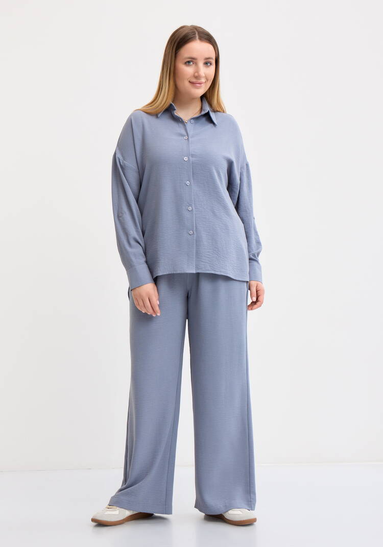 Рубашка свободного кроя с ассиметричным низом шир.  750, рис. 26