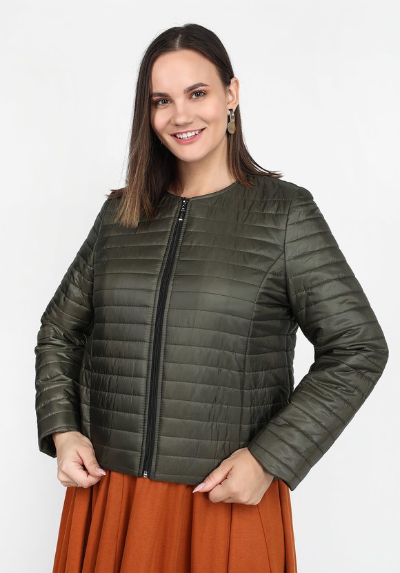 Куртка с карманами и горизонтальной стежкой шир.  580, рис. 9