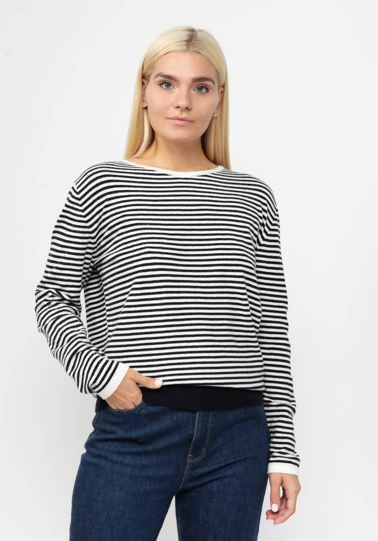 Джемпер вязаный в бретонскую полоску шир.  750, рис. 7