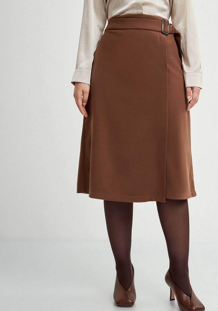 Юбка прямая с пряжкой шир.  750, рис. 4