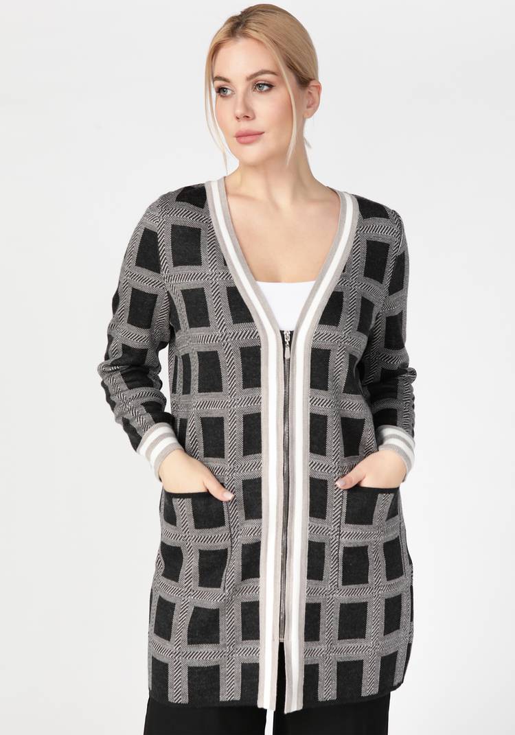 Кардиган женский на молнии шир.  750, рис. 5