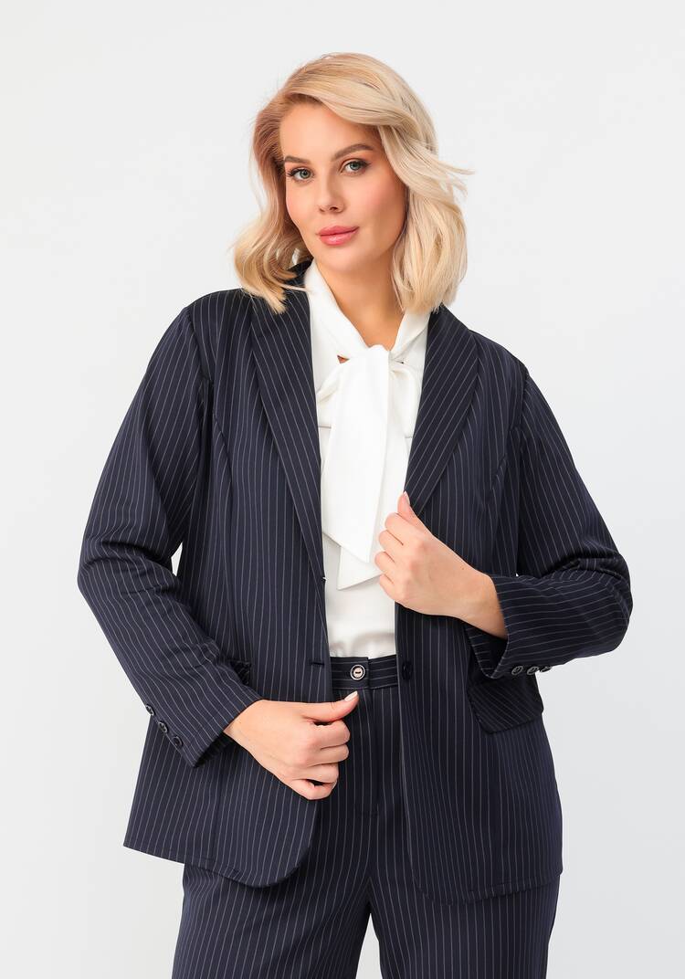 Пиджак однобортный в полоску шир.  750, рис. 20