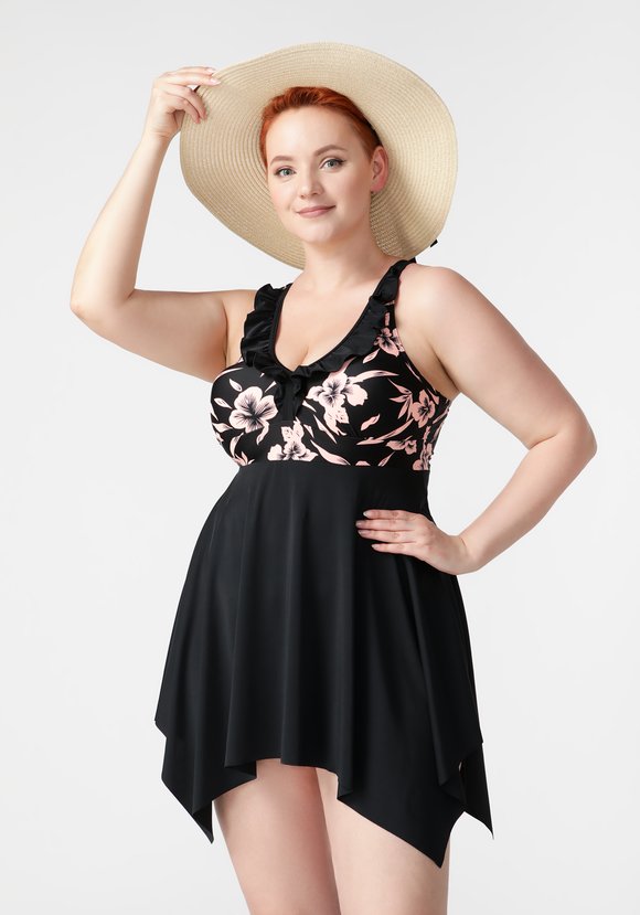 Купальник раздельный: шорты + топ шир.  580, рис. 26