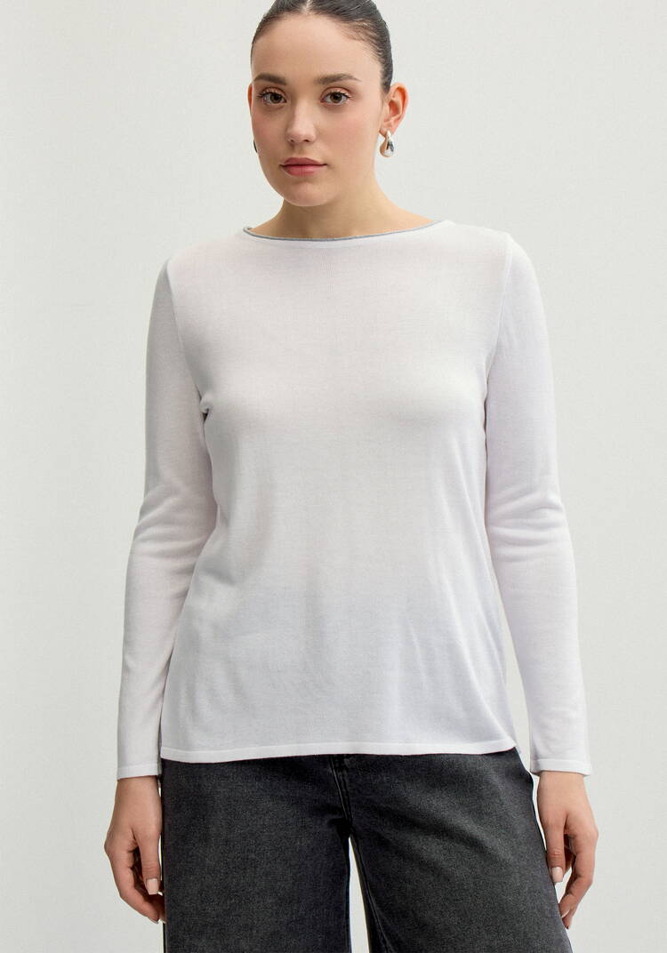 Джемпер базовый однотонный шир.  750, рис. 4