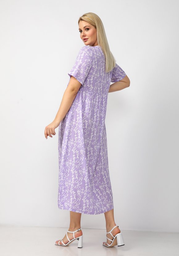 Платье свободного кроя с отрезной кокеткой шир.  580, рис. 23