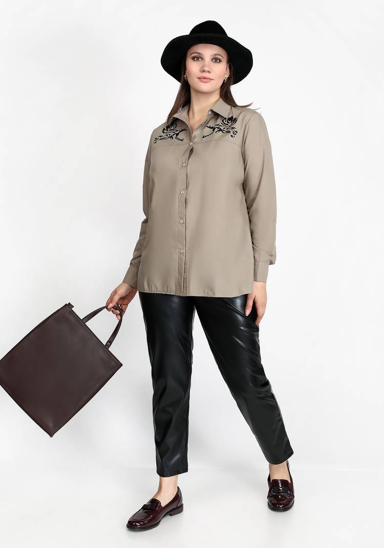 Рубашка Цветочный элемент шир.  750, рис. 14