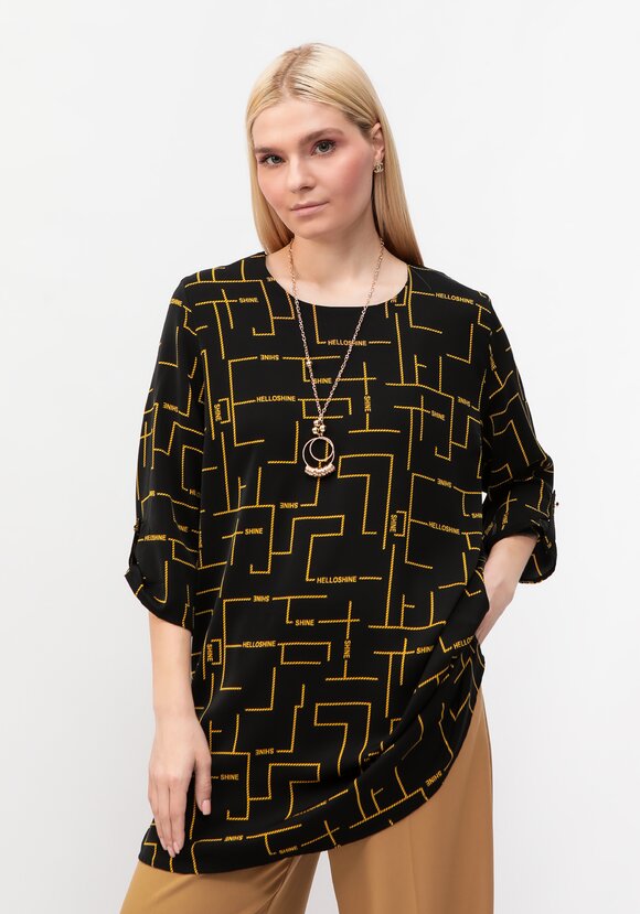 Туника с геометрическим дизайном Марта шир.  580, рис. 7