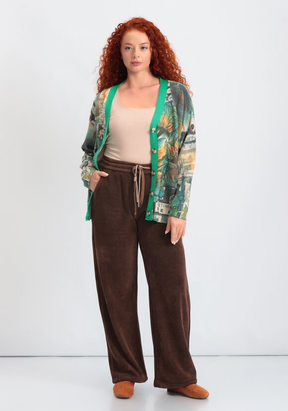 Брюки на резинке с кулиской Агата шир.  580, рис. 7