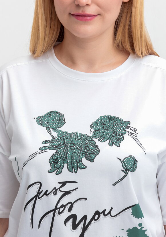 Футболка с принтом и рукавом 3/4 шир.  580, рис. 31