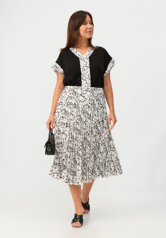 Юбка гофре с геометрическим принтом шир.  580, рис. 17