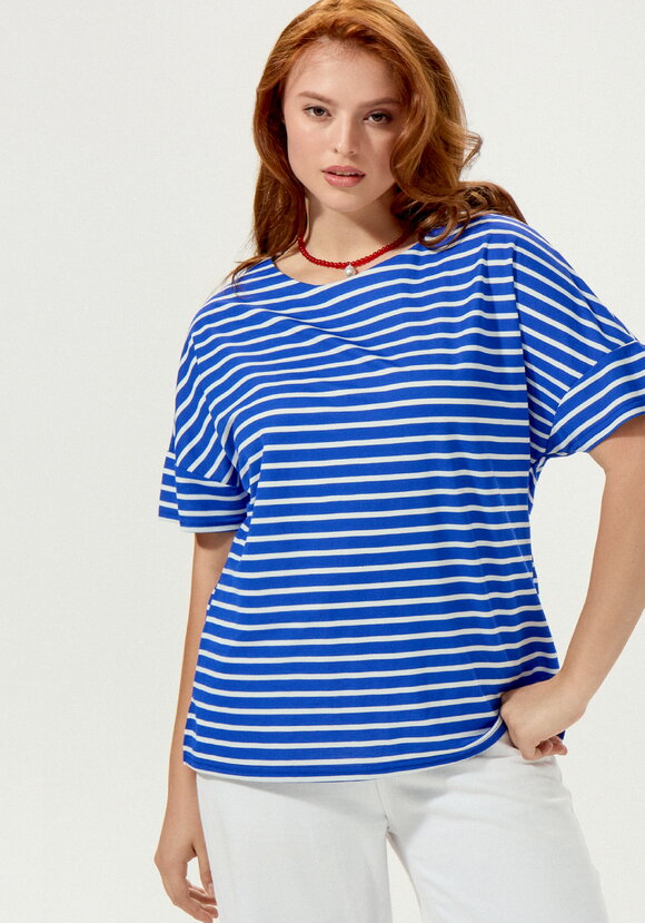 Футболка в горизонтальную полоску шир.  580, рис. 24