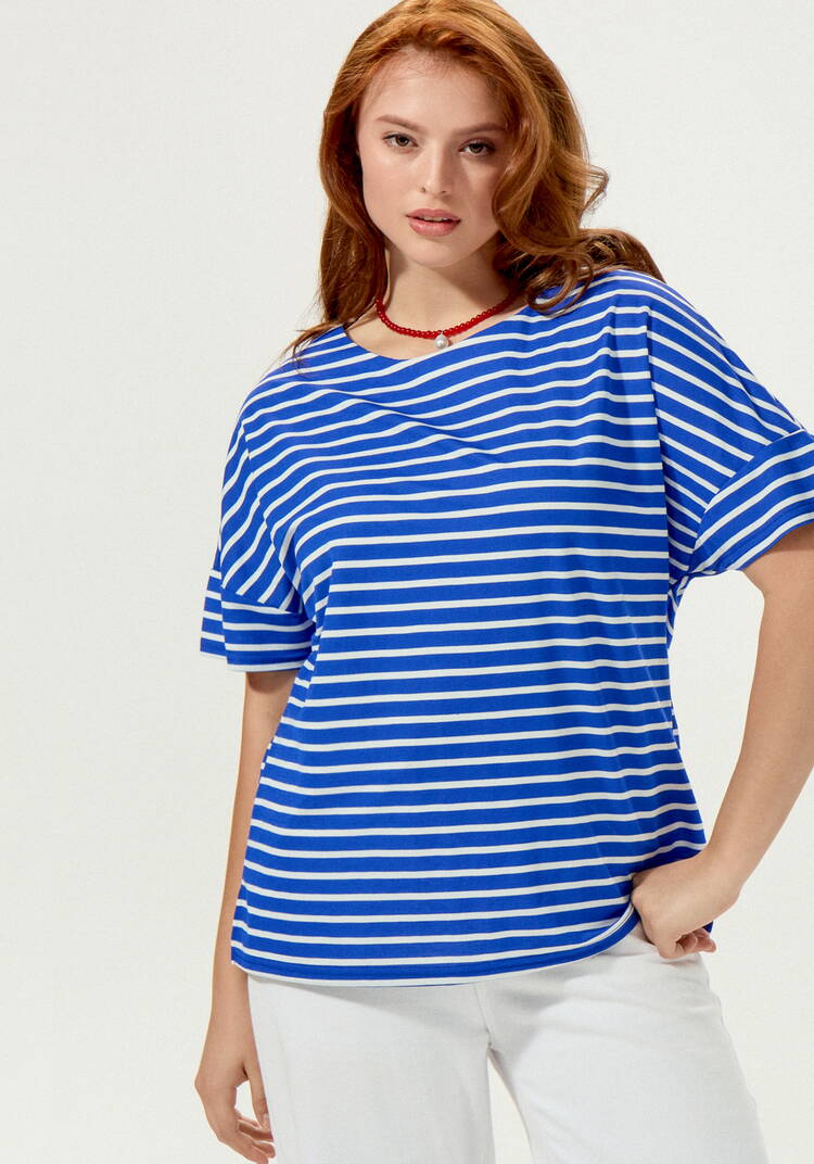 Футболка в горизонтальную полоску шир.  750, рис. 24