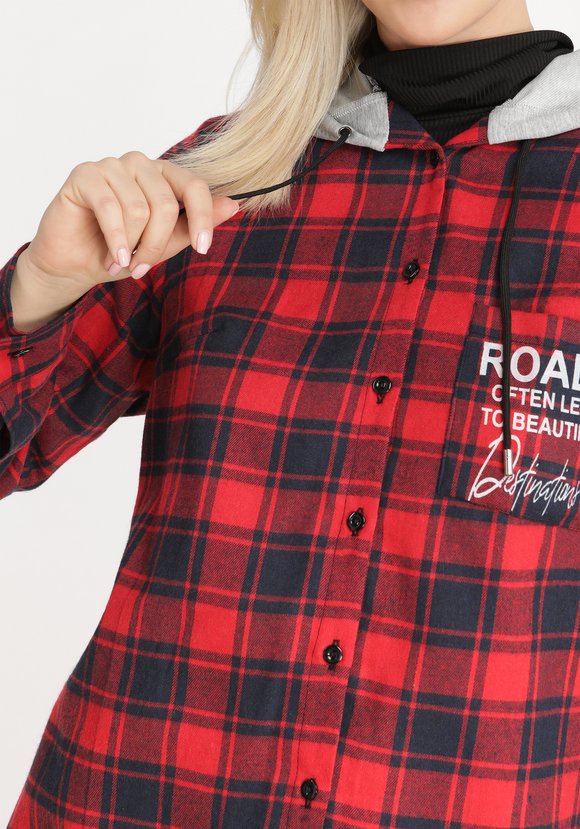 Рубашка в клетку Сюзанна шир.  580, рис. 8