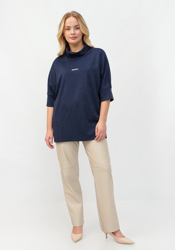 Блуза Жанна со стразами шир.  580, рис. 2