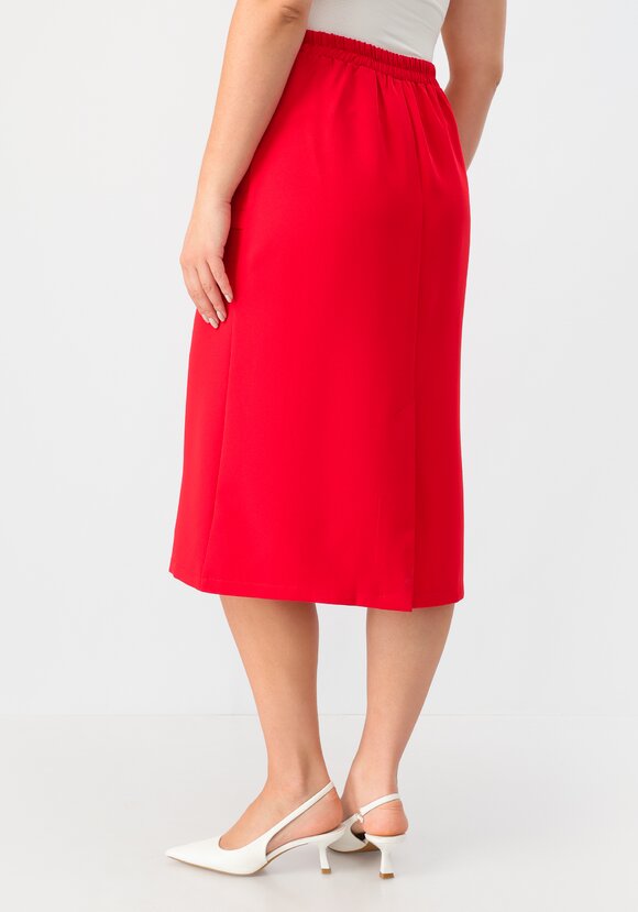 Юбка прямая на эластичном поясе с пуговицами шир.  580, рис. 3