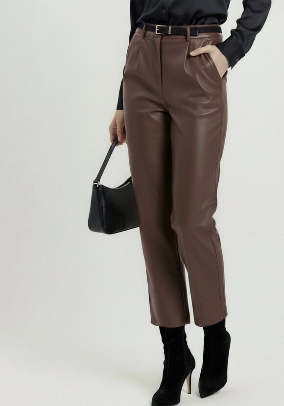 Брюки трикотажные с напылением под кожу шир.  580, рис. 2