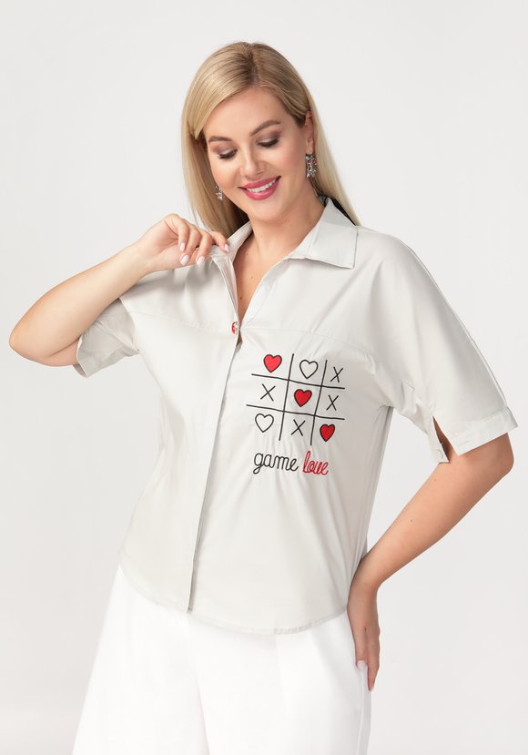 Блуза Легкий вечер шир.  580, рис. 9