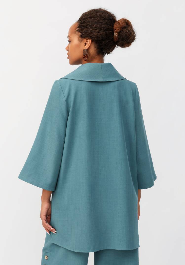 Кардиган с воротником шалька шир.  750, рис. 12