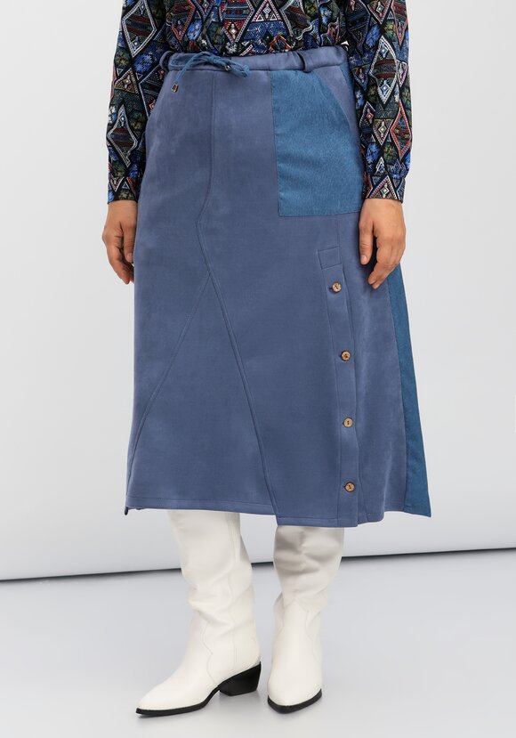 Юбка комбинированная на эластичной ленте шир.  580, рис. 27