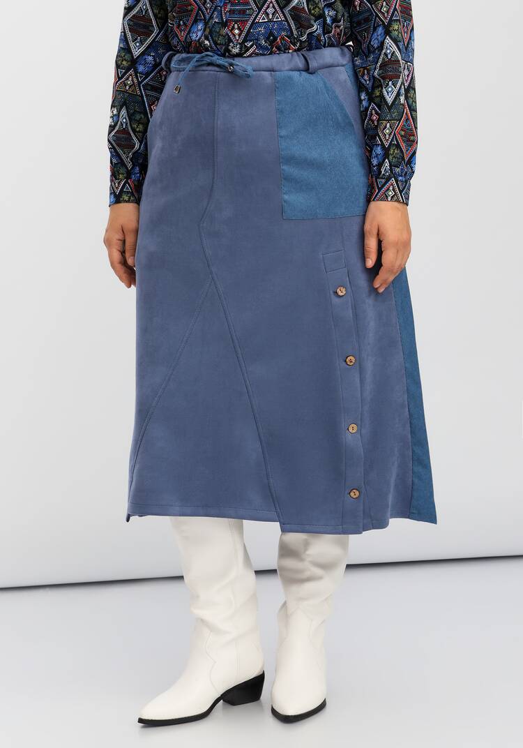 Юбка комбинированная на эластичной ленте шир.  750, рис. 27