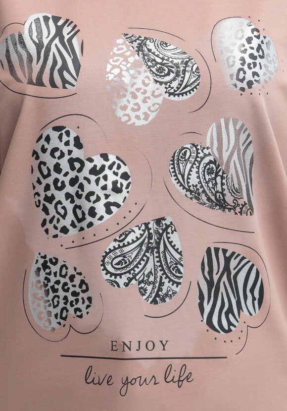 Блуза с принтом Сердца шир.  580, рис. 12