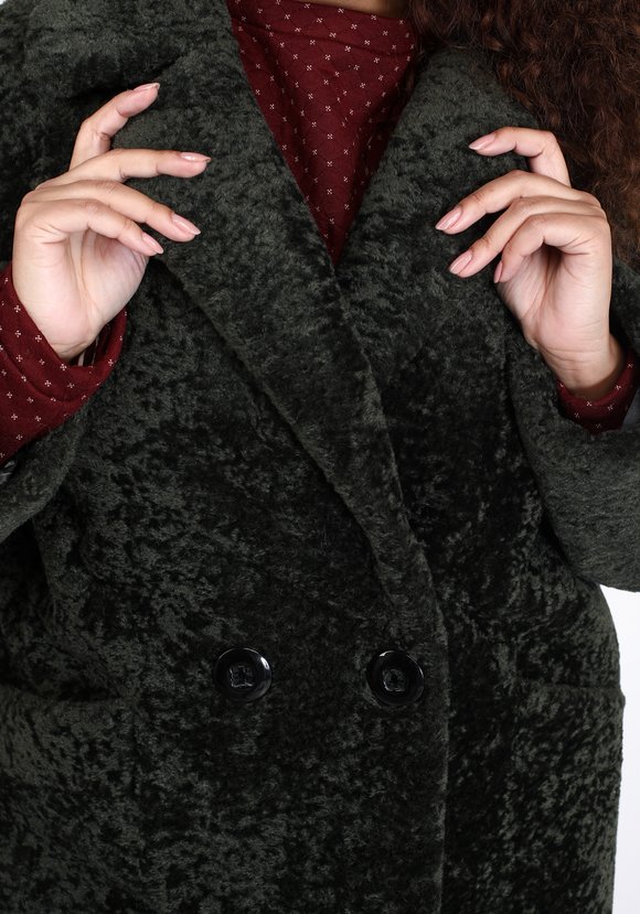 Пальто из эко астрагана шир.  580, рис. 3