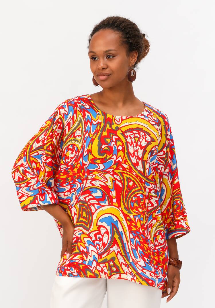 Блуза  с цельнокроеным рукавом шир.  750, рис. 9