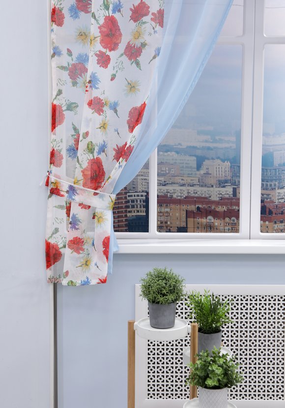 Шторы для кухни Алёна, с подхватами шир.  580, рис. 3