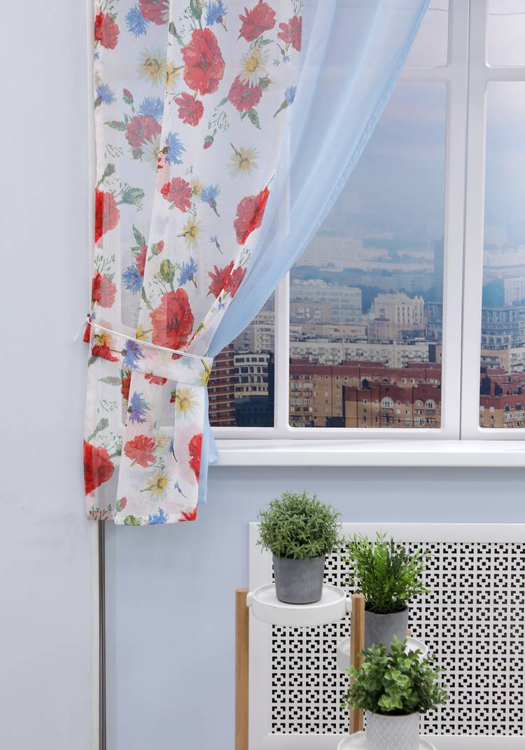 Шторы для кухни Алёна, с подхватами шир.  750, рис. 3