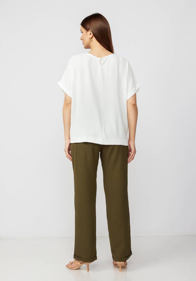 Комплект с ярким принтом на блузе шир.  750, рис. 21