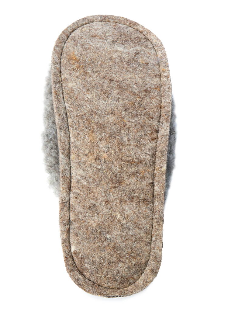 Тапочки из овечьей шeрсти шир.  750, рис. 5