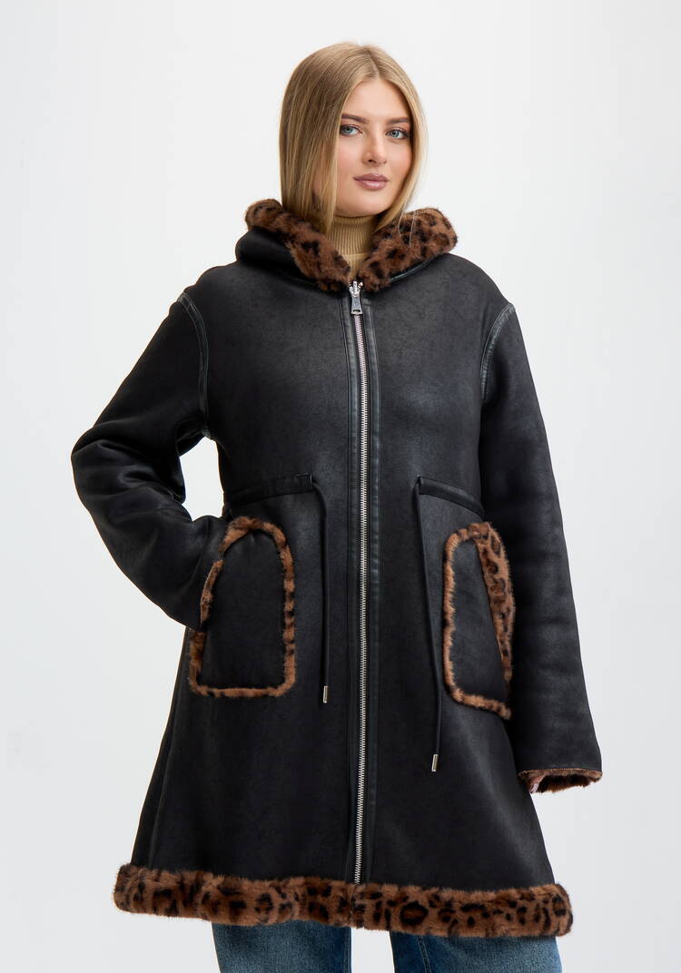 Дубленка Леопардовый шарм шир.  750, рис. 10