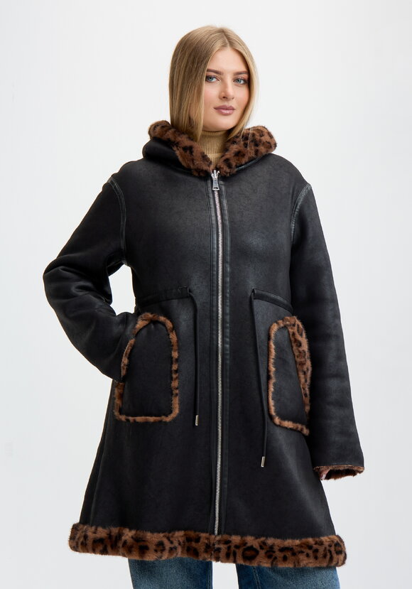 Дубленка Леопардовый шарм шир.  580, рис. 10