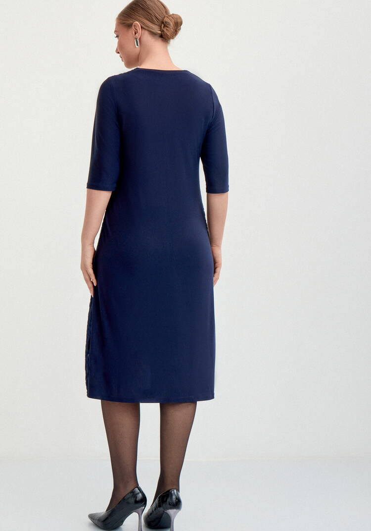 Платье из панбархата и трикотажа шир.  750, рис. 10