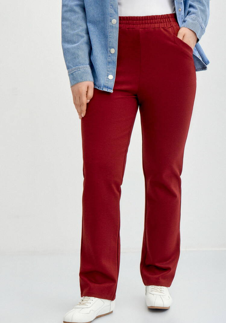 Брюки из джери с кокеткой по спинке шир.  750, рис. 14